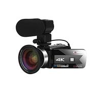 Video Camera, Digital Video Camcorder For Vlog Recording 4K 56MP Touch Screen Wecam Vlogging Camera With Night Vision HD Recorder WiFi Built In Fill Light(64 G SD Card,K1 Mic Lens)