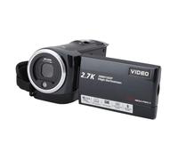 Video Camera for Vlogging, 2.7K HD Camcorder, 50MP 16X Digital Zoom, 2.8in TFT Rotatable Screen, with Fill Light and USB Port, Catch Wonderful Moments for Outdoor Travel Recording