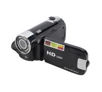 Video Camera Portable 16x Digital Zoom Camcorder for Travel Growth Record, 1080P 16MP Anti Shake Loop Video Recording Camcorder for Wedding, Lightweight ABSScreen (Black)