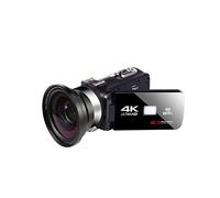 Video Camera, Video Camera With Microphone 4K Camcorder Digital Vlogging Camera For Live Stream WiFi Remote Control Night Vision Touch Screen Photography(With 32GB SD Card,Option A)