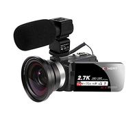 Video Camera, Z11 Video Digital Camera Webcam For Vlog Recording 16X Night Vision WIFI Touch Screen 2.7K HD Video Camcorder(16GB SD Card,Z11-Cam-Lens-Mic)