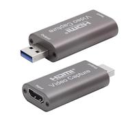 Video Capture Card 4K/1080p HDMI to USB 3.0 Full HD Audio Video Capture Device 1080p/4K Record Grabber for Capture 1080p 60fps Content LiveBroadcasting Conference Online Teaching Games Xbox PS5 Switch