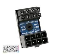 Video Card Connector - 8 Pin Female To 8 Pin Male Adapter | Steering Connector Standard Type Mainboard CPU Extension PCIe Adapter | For Desktop PC Graphics Cards Rigs Workstations Use