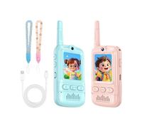 Video Communicator - Electronic Walkie Talkie for Kids Fun | Rechargeable Two Way Radio with Lightweight Build & Interactive Display for Boys Girls Outdoor Adventures Birthday and Holiday Present