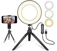 Video Conference Lighting Kit，Light for Video Conferencing, LED Lamp with 3 Light Modes & 15 Brightness Levelwith Tripod Standfor Remote Working,Zoom Call Lighting