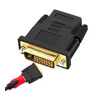 Video Converter Adapters - Display Transfer Connector, 24+1 DVI Screen Port Coupler, Bidirectional Visual Output Extension Link, PVC Housing Interface Socket | Monitor Bridge For Computer & Tv Users