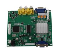 Video Converter Board for Games, RGB to VGA Converter, Supports CGA EGA YUV Signal Input for Classic Games, Includes 1 Board and 2 Cables