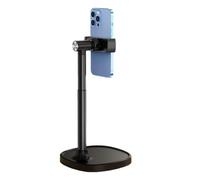 Video Creation Phone Stand with Liftable Desk Holder Non Slip Base and Flexible Viewing Position for Creators Desk Use Smartphone Stand Mount Device Holder Video Creation Hands Available Viewing Class