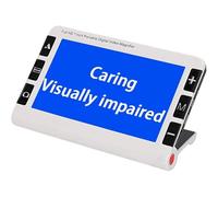 Video Digital Magnifier, Portable Electronic Reading Aid, 2x-32x Handheld Magnifying Glass with 19 Color Modes, Ideal for Visually Impaired and Low Vision