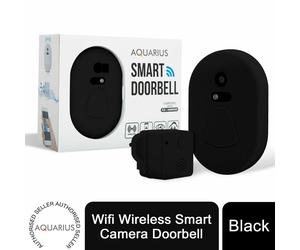 Video Doorbell Black Plastic 11x14x5cm WiFi Night Vision Anti-Theft HD Intercom+