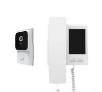 Video Doorbell Intercom, Wireless Door Phone With Monitor Dialogue Doorbell 2 Way Voice 1080P HD Wireless Video For Home Security(White)