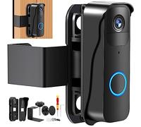 Video Doorbell Mount No-Drill Adjustable Mounting Bracket for Blink Doorbell Ring Camera Door Holder Cover, Anti-Theft Doorbell Security System Accessories, Not Block Doorbell Sensor