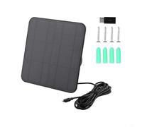 Video Doorbell Solar Panel, for Ring Video Doorbell Solar Panel Charger Efficient Charging, 5W Monocrystalline Silicon, Easy Installation(Black)