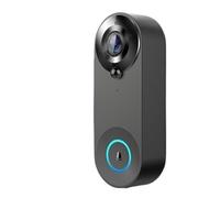 Video Doorbell Wireless, AS95-Wireless WIFI Doorbell Video Intercom Door Bell With Camera 2MP Smart Home For Security Protection PIR Motion Detection