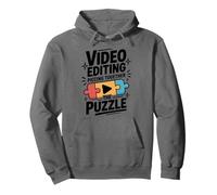 Video Editing Piecing Together The Puzzle, Film Editor Pullover Hoodie