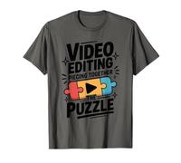 Video Editing Piecing Together The Puzzle, Film Editor T-Shirt