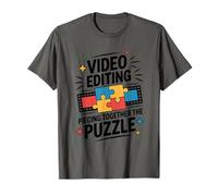 Video Editing Piecing Together The Puzzle, Film Production T-Shirt