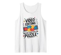 Video Editing Piecing Together The Puzzle, Film Production Tank Top