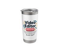 Video Editor Someone Who Does Precision, Film Editing Stainless Steel Insulated Tumbler