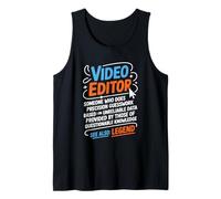 Video Editor Someone Who Does Precision, Film Editing Tank Top