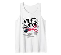 Video Editor Someone Who Does Precision, Film Production Tank Top