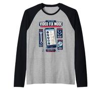 Video Fix Mode Repair Guide Raglan Baseball Tee