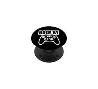 Video Game Body By Controller Workout Humor Gamer Dark PopSockets Adhesive PopGrip