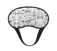 Video Game Boys Blocking Light Mask Sleep Aid, Comfortable Blackout Sleep Mask for Travel Yoga, Soft Eye Cover