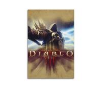 Video Game Diablo Poster2 Poster Decorative Painting Canvas Wall Posters And Art Picture Print Modern Family Bedroom Decor Posters 08x12inch(20x30cm)
