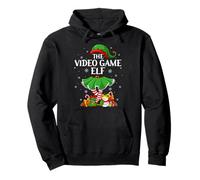 Video Game Elf Christmas Family Elf Squad Xmas Girls Women Pullover Hoodie