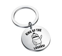Video Game Inspired Horror Game Lover Gift King of the Losers Keychain for Gamer (PurpleKeychain)