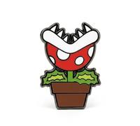 Video Game Pin Piranha Plant Enamel Pin Retro Video Game Carnivorous Flower Monster Lapel Brooch, Hand Colored Hard Enamel Gaming Pin for Backpack Jacket Hat Bag, Gamer Gift, KAGAKI, One Size, Zinc