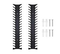 Video Game Storage - 2 Pieces Solid Metal with Wall Mount for Organisation, Storage for Discs and Supports, for Kitchen, Bedroom, Office, Bar, Display, Equipment, Console, Film, Card