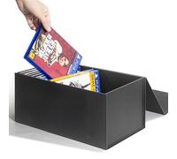Video Game Storage Boxes, Blu-Ray Storage Boxes, Magnetic Video Game Box Protector Case, Store Up to 20 Cases - 1 Pack