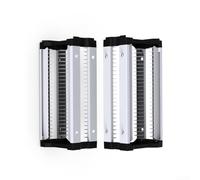 Video Game Storage Tower, Holds 46 Discs and Controllers with Integrated Holder, for Gaming Organizer Stand in Compact ABS Design(Double layers)