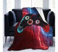Video Game Themed Blankets Soft Warm Game Bedding Gamer Gifts Game Room Decor for Boys Kids Adults Playstation Blanket Fleece Throw Blanket Suit for Couch Sofa Bed 130x150cm(50x60 Inch)