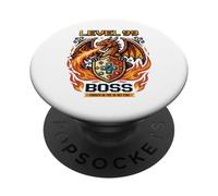 Video Game Vintage Retro Gaming Arcade 80s Dragon PopSockets Adhesive PopGrip