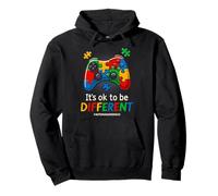 Video Gamer It's Okay To Be Different Autism Awareness Pullover Hoodie
