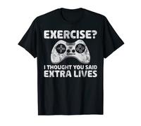 Video Gamer Shirt Exercise I Thought You Said Extra Lives T-Shirt
