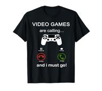 Video Games Are Calling Phone Screen Gaming Controller Gamer T-Shirt