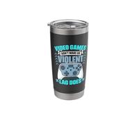 Video Games Lag Does - Game Controller Video Gamer Gaming Stainless Steel Insulated Tumbler