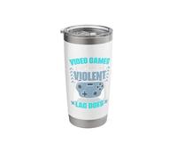 Video Games Lag Does - Game Controller Video Gamer Gaming Stainless Steel Insulated Tumbler