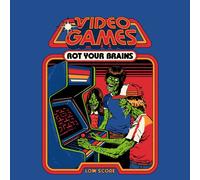 Video Games Rot Your Brains Women's T-Shirt - Blue - L - Blue