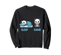 Video Gaming Panda Sleep and Game Sleep Game Sweatshirt