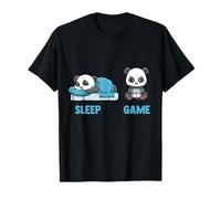 Video Gaming Panda Sleep and Game Sleep Game T-Shirt