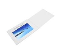 Video Greeting Card, Portable Marketing Medium with HD Display, Blank Cover Design, and Sticker Pack for Personalized Messages, for Events, Holidays, Business Promotion, Weddings