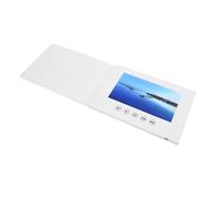 Video Greeting Card, Portable Marketing Medium with HD Display, Blank Cover Design, and Sticker Pack for Personalized Messages, for Events, Holidays, Business Promotion, Weddings