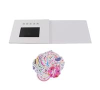 Video Greeting Card with LCD Screen, Electronic Video Brochure, 720P HD Video Playback with 128M Memory, Portable Advertising Solution for Anniversary Birthday Business Promotion (5inch)