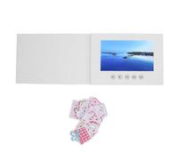 Video Greeting Card with LCD Screen, Electronic Video Brochure, 720P HD Video Playback with Built In Speaker, 128M Memory for DIY Wedding Xmas Birthday Anniversaries (7inch)