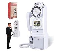 Video Guest Book Phone, Retro Voice Recorder with Lens for Recording Messages, Perfect for Weddings, Birthdays, Bridal Showers, Anniversaries, and Special Events